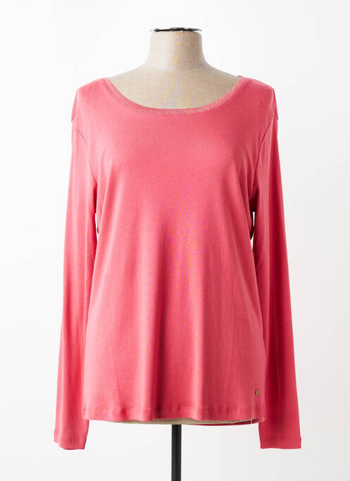 T-shirt manches longues manches longues rose fonce C'EST BEAU LA VIE femme