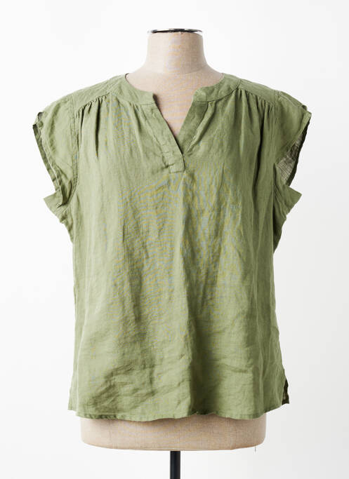 Top manches courtes manches courtes vert DEVERNOIS femme