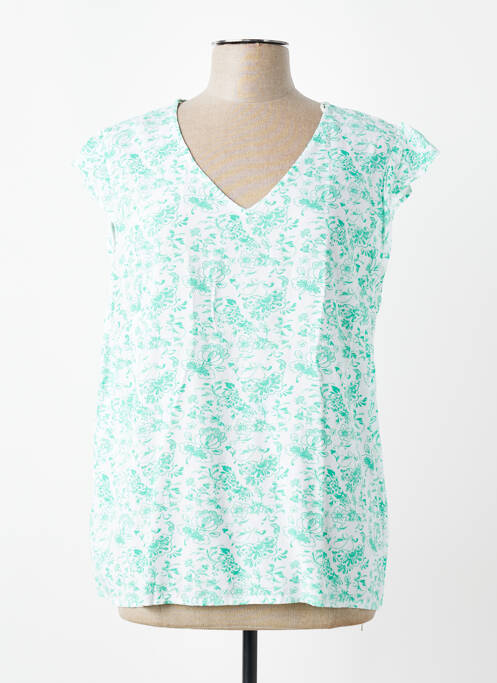 Top manches courtes manches courtes vert C'EST BEAU LA VIE femme