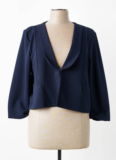 Veste casual coupe cintrée bleu JULIE GUERLANDE femme