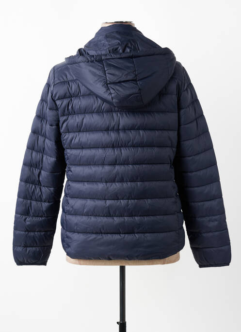 Doudoune poches a capuche bleu JULIE GUERLANDE femme
