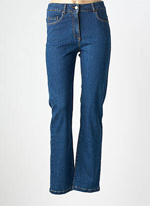 Jeans coupe slim stretch taille normale bleu DEVERNOIS femme