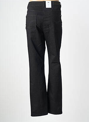 Pantalon droit stretch taille normale noir JULIE GUERLANDE femme