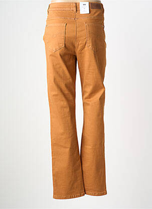 Pantalon droit stretch taille normale marron JULIE GUERLANDE femme