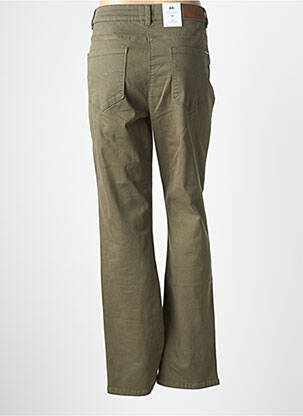Pantalon droit stretch taille normale vert JULIE GUERLANDE femme