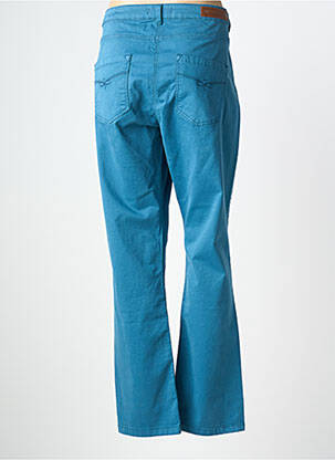Pantalon droit stretch taille normale bleu JULIE GUERLANDE femme