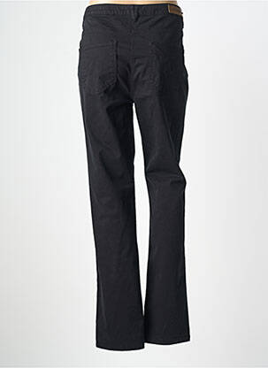 Pantalon droit stretch taille normale noir JULIE GUERLANDE femme