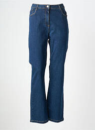 Jeans coupe droite stretch taille normale bleu DEVERNOIS femme