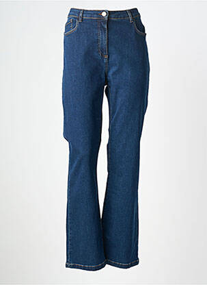 Jeans coupe droite stretch taille normale bleu DEVERNOIS femme