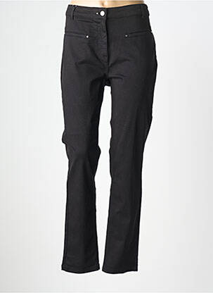 Pantalon slim stretch taille normale noir JULIE GUERLANDE femme