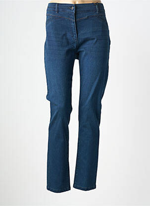 Jeans coupe slim stretch taille normale bleu JULIE GUERLANDE femme