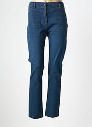 Jeans coupe slim stretch taille normale bleu JULIE GUERLANDE femme
