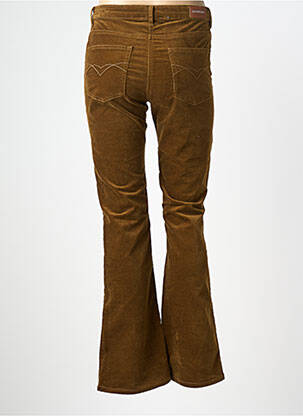 Pantalon flare stretch taille normale marron DEVERNOIS femme