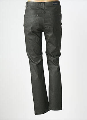 Pantalon slim tissage enduit taille normale vert DEVERNOIS femme