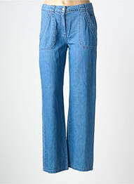 Jeans coupe large taille normale taille normale bleu DEVERNOIS femme