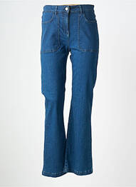 Jeans coupe large stretch taille normale bleu DEVERNOIS femme