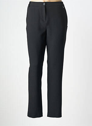 Pantalon droit stretch taille normale noir DEVERNOIS femme