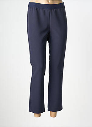 Pantalon 7/8 stretch taille normale bleu DEVERNOIS femme