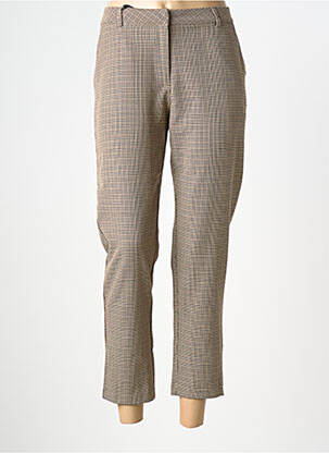 Pantalon 7/8 stretch taille normale beige JULIE GUERLANDE femme