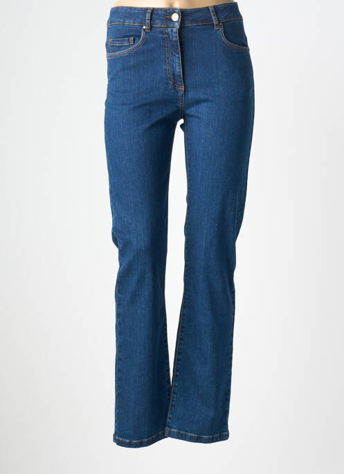 Jeans coupe slim stretch taille normale bleu DEVERNOIS femme