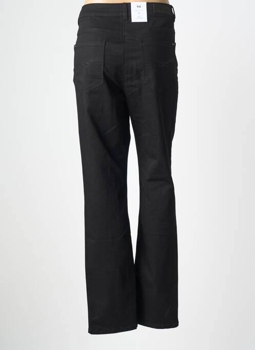 Pantalon droit stretch taille normale noir JULIE GUERLANDE femme