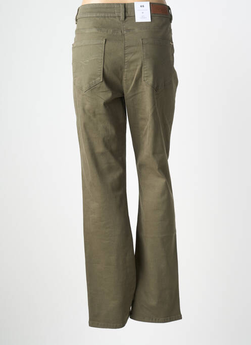 Pantalon droit stretch taille normale vert JULIE GUERLANDE femme