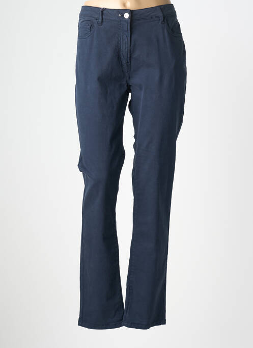 Pantalon droit stretch taille normale bleu fonce JULIE GUERLANDE femme