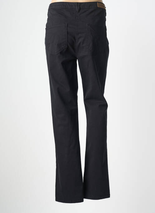 Pantalon droit stretch taille normale noir JULIE GUERLANDE femme