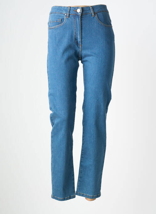 Jeans coupe slim stretch taille normale bleu DEVERNOIS femme