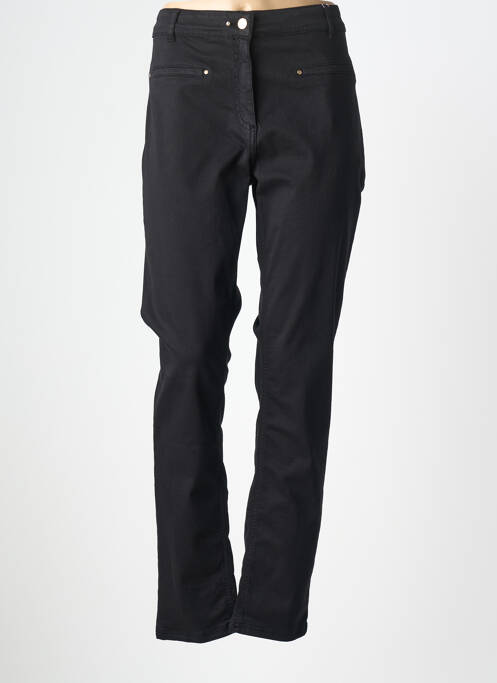 Pantalon slim stretch taille normale noir JULIE GUERLANDE femme