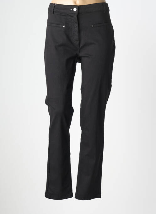 Pantalon slim stretch taille normale noir JULIE GUERLANDE femme