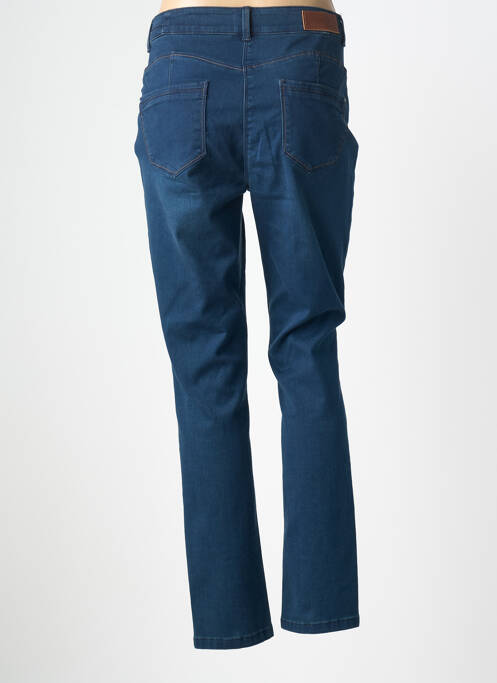 Jeans coupe slim stretch taille normale bleu JULIE GUERLANDE femme