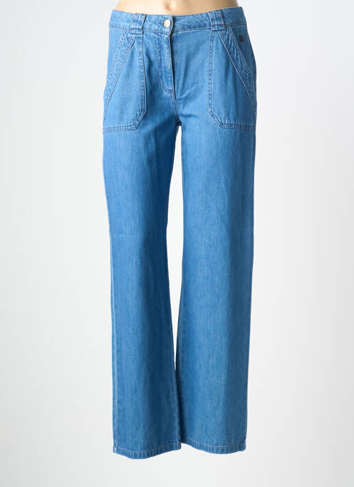 Jeans coupe large taille normale taille normale bleu DEVERNOIS femme