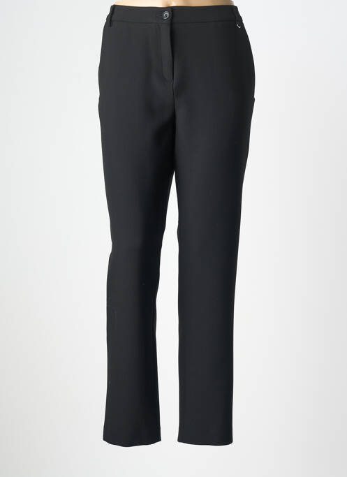 Pantalon droit stretch taille normale noir DEVERNOIS femme