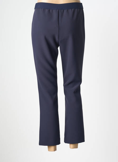 Pantalon 7/8 stretch taille normale bleu DEVERNOIS femme