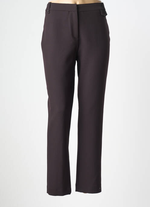 Pantalon slim stretch taille normale marron DEVERNOIS femme