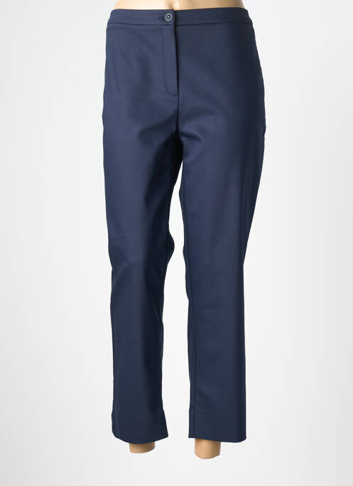 Pantalon 7/8 stretch taille normale bleu DEVERNOIS femme
