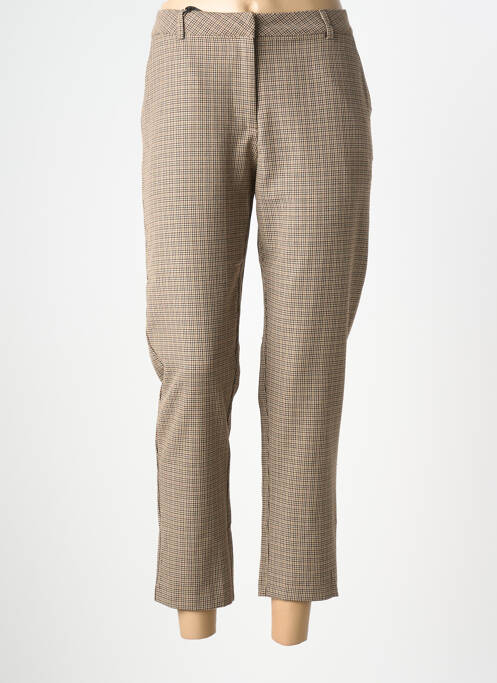 Pantalon 7/8 stretch taille normale beige JULIE GUERLANDE femme