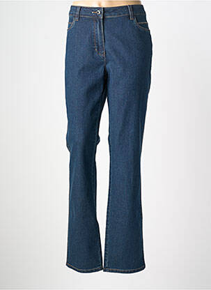Jeans coupe slim stretch taille normale bleu JULIE GUERLANDE femme