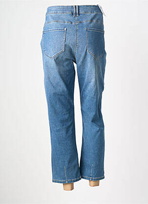 Jeans coupe slim taille haute taille haute bleu JULIE GUERLANDE femme