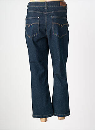 Jeans coupe droite taille haute taille haute bleu JULIE GUERLANDE femme