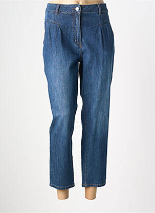 Jeans coupe slim stretch taille haute bleu JULIE GUERLANDE femme