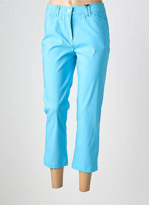 Pantacourt stretch taille normale bleu JULIE GUERLANDE femme