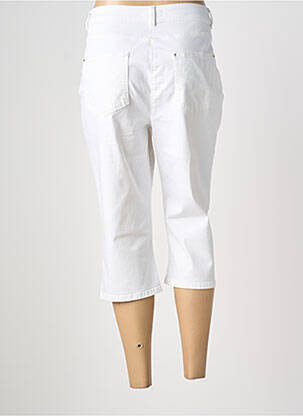 Corsaire tissage popeline taille normale blanc DIANE LAURY femme