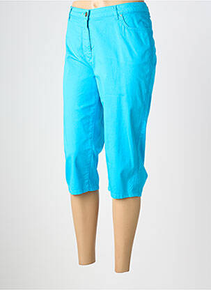 Corsaire tissage popeline taille normale bleu JULIE GUERLANDE femme
