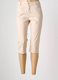 Corsaire tissage popeline taille normale beige C'EST BEAU LA VIE femme