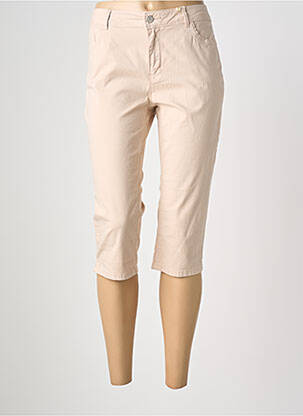 Corsaire tissage popeline taille normale beige C'EST BEAU LA VIE femme