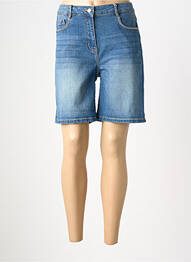 Bermuda coupe droite taille normale bleu DIANE LAURY femme