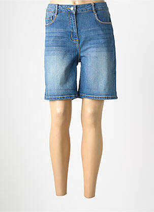 Bermuda coupe droite taille normale bleu DIANE LAURY femme