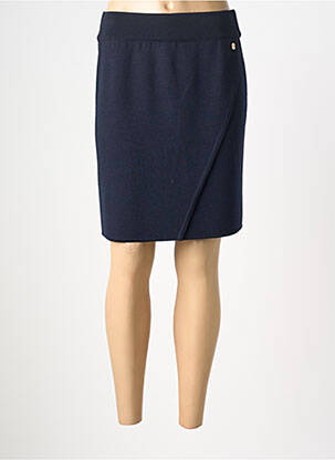 Jupe courte taille haute bleu DEVERNOIS femme